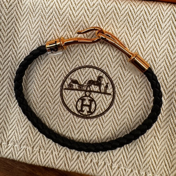 Hermes Jumbo bracelet black noir rose gold RGHW - Picture 4 of 4